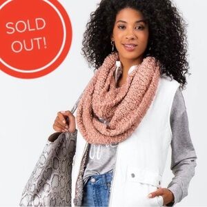 Francescas Pink Popcorn Infinity Scarf